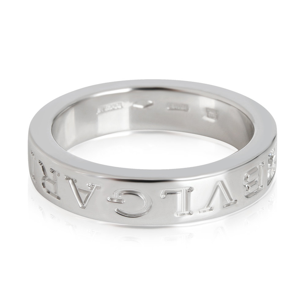 BVLGARI Bvlgari Bvlgari Diamond Band in 18k White Gold 0.04 Ctw - Picture 2 of 3